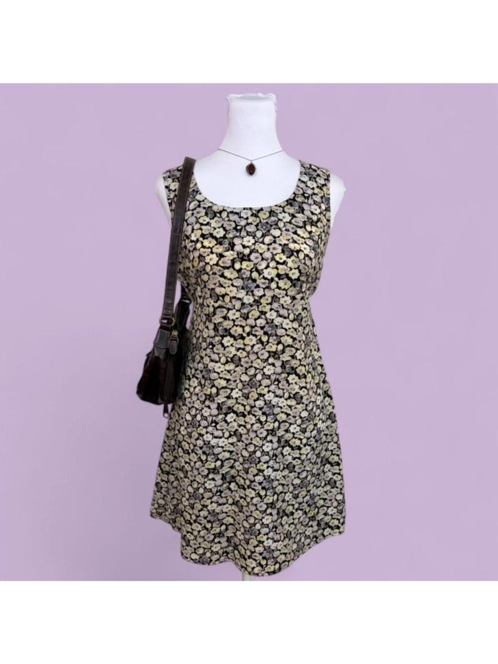90s ditsy floral whimsygoth mini dress